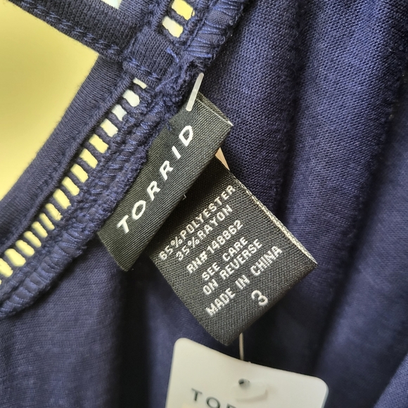 🌻 NAVY RUFFLE SWING TEE - Picture 7 of 9